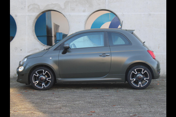 Fiat 500 0.9 TwinAir Turbo Sport | MAT GROEN | 105 PK | NAVIGATIE | LEDEREN BEKLEDING |