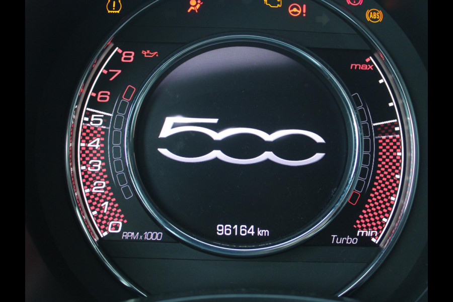 Fiat 500 0.9 TwinAir Turbo Sport | MAT GROEN | 105 PK | NAVIGATIE | LEDEREN BEKLEDING |