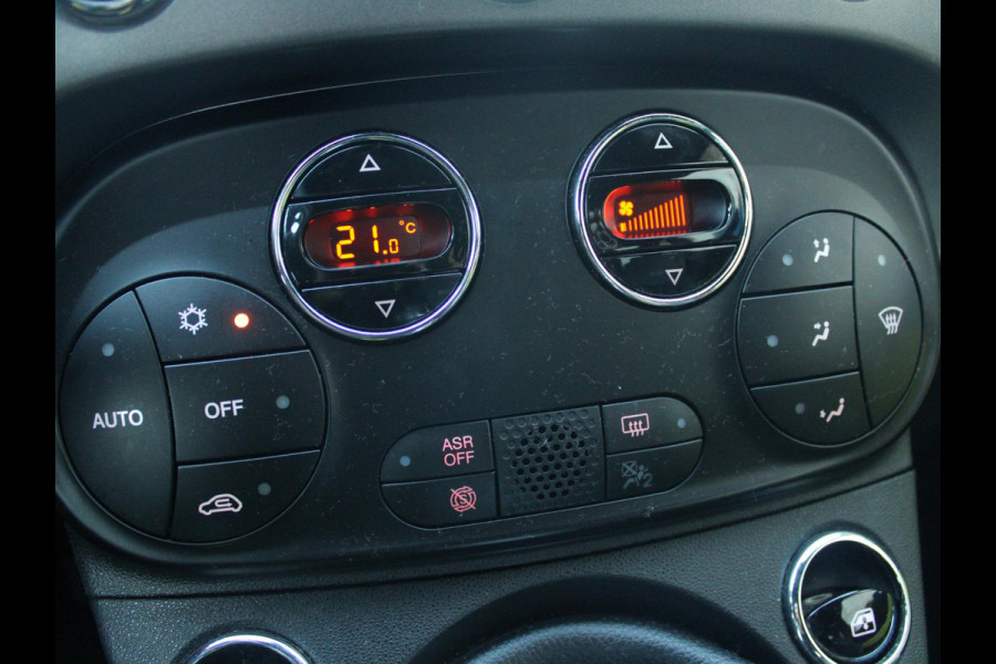 Fiat 500 0.9 TwinAir Turbo Sport | MAT GROEN | 105 PK | NAVIGATIE | LEDEREN BEKLEDING |