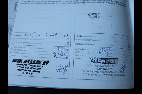 Fiat 500 0.9 TwinAir Turbo Sport | MAT GROEN | 105 PK | NAVIGATIE | LEDEREN BEKLEDING |