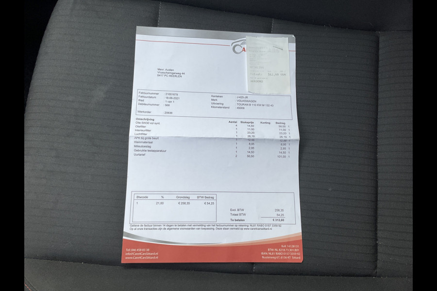 Volkswagen Touran 1.4 TSI 150pk Comfortline Stoel/Stuurverw. Carplay Adap.Cruise Nav/Cam Onderhouden!