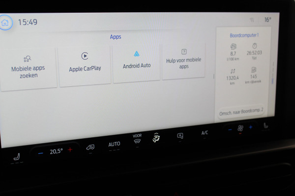 Ford Transit Custom 320 2.0-136 pk TDCI L1H1 Trend. Fabr. garantie tot 09-2028. Adaptive Cruise Control, Navigatie, Camera, PDC V+A, Apple Carplay/Android auto, LED verl., Laadruimte bekleed, Bijrijdersbank, Spiegel-, stoel en voorraamverw. etc.