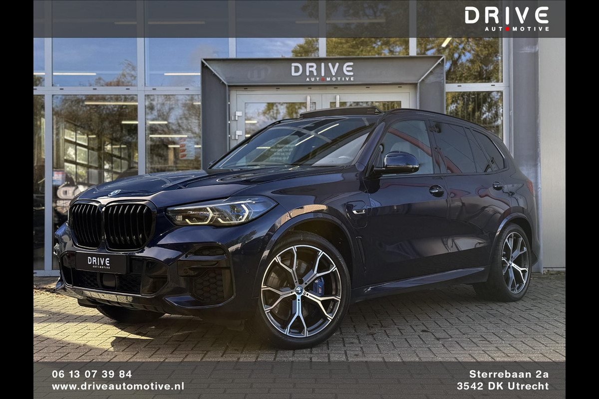 BMW X5 xDrive45e High Ex. M-Sport|Individual|SOH93%|Pano|Laser|CoPilot|21"|HUD|HIFI|Trekhaak|Tansanit