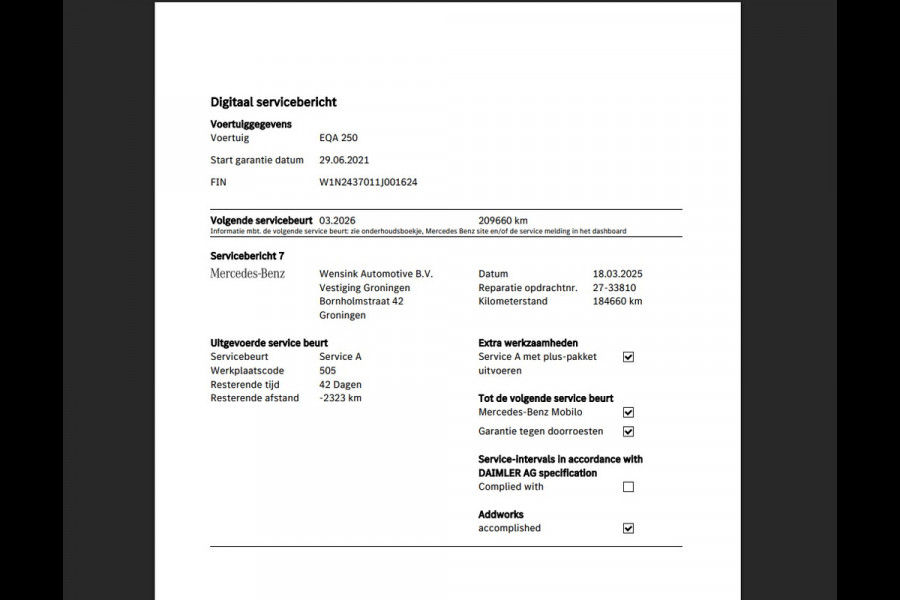 Mercedes-Benz EQA 250 Edition-1 Sport-Pack 67 kWh [ 3-Fase ] *PANO | HEAD-UP | DISTRONIC-PLUS | BURMESTER-AUDIO | WIDE-SCREEN-DIGI-COCKPIT | FULL-LED | FUFLL-LEATHER | MEMORY-PACK | TOP-VIEW | NAVI-FULLMAP | DAB+ | KEYLESS | HEATED-SPORTSEAT
