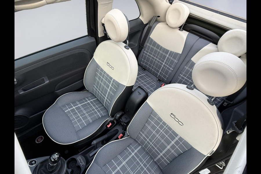 Fiat 500C 1.2 Popstar 4 cilinder , climaat control , cruisecontrol,16 inch, mooie uitvoering