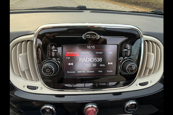 Fiat 500C 1.2 Popstar 4 cilinder , climaat control , cruisecontrol,16 inch, mooie uitvoering