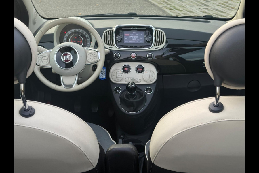 Fiat 500C 1.2 Popstar 4 cilinder , climaat control , cruisecontrol,16 inch, mooie uitvoering