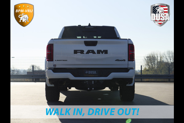 Dodge Ram | 1500 | Limited | Night | 3.0L Twin-Turbo I6 | High Output | | Passenger Display | 14,4 Touch Screen | Harman Kardon | RAMBOX Getoonde accessoires zijn verkrijgbaar tegen meerprijs