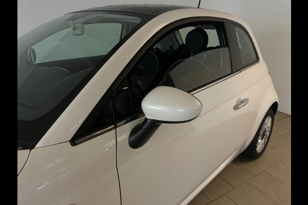 Fiat 500 0.9 TwinAir Turbo Lounge PANO AIRCO NAVI BLUETOOTH MULTI STUUR ELEK RAMEN CENT VERG VELGEN PDC ZEER NETTE AUTO