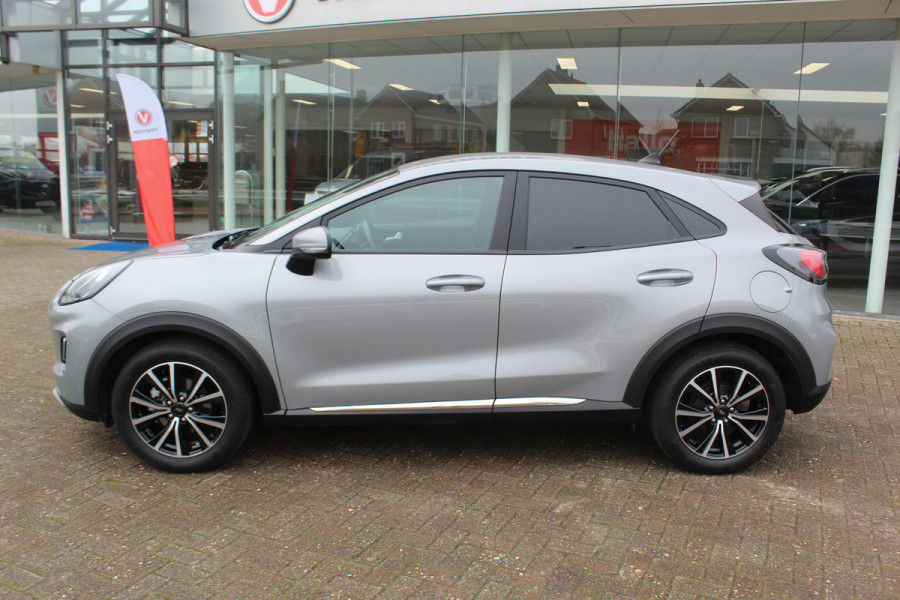 Ford Puma 1.0 EcoBoost Hybrid Titanium , 125pk , 1e Eigenaar Lane Assist, Airco, Cruise, Pdc Achter,Cruise control