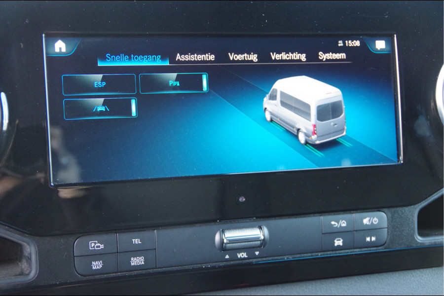 Mercedes-Benz Sprinter 319 3.0 CDI V6 L2H2 AUT. LED, 360 CAMERA, ADAPT. CRUISE, TREKHAAK, MBUX 10'', STANDKACHEL, NAVI, CLIMA, PARKEERSENSOREN, APPLE C