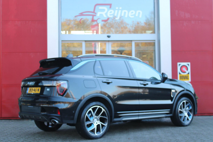 Lynk & Co 01 1.5 261PK PHEV | PANORAMA SCHUIF / KANTELDAK | INFINTY AUDIO | DODEHOEK DETECTIE | NAVIGATIE | DASHBOARD CAMERA | ELEKTRISCHE STOELVERSTELLING MET GEHEUGEN FUNCTIE | DAB+ RADIO | DRAADLOZE APPLE CARPLAY/ANDROID AUTO | DRAADLOZE TELEFOONLADER | ELEKTRISCH BEDIENBARE ACHTERKLEP | STOEL VERWARMING | 360° CAMERA | DODEHOEK DETECTIE | ZWARTE HEMEL BEKLEDING | KEYLESS ENTRY/START | 20" LICHTMETALEN VELGEN |