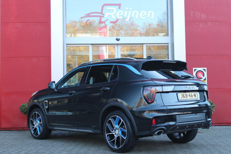 Lynk & Co 01 1.5 261PK PHEV | PANORAMA SCHUIF / KANTELDAK | INFINTY AUDIO | DODEHOEK DETECTIE | NAVIGATIE | DASHBOARD CAMERA | ELEKTRISCHE STOELVERSTELLING MET GEHEUGEN FUNCTIE | DAB+ RADIO | DRAADLOZE APPLE CARPLAY/ANDROID AUTO | DRAADLOZE TELEFOONLADER | ELEKTRISCH BEDIENBARE ACHTERKLEP | STOEL VERWARMING | 360° CAMERA | DODEHOEK DETECTIE | ZWARTE HEMEL BEKLEDING | KEYLESS ENTRY/START | 20" LICHTMETALEN VELGEN |