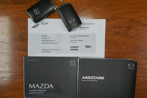 Mazda 6 Sportbreak 2.0 SkyActiv-G 165 Zwart metallic/Trekhaak/Head-Up /Nederlandse auto.