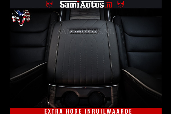 Dodge Ram 1500 Limited Night H.O 540HP 706Nm | Massage + Full Option | De Meest Luxe en Volle Pick-Up in zijn Klasse | Comfortabele Dubbele Cabine met Royale 5 Zitplaatsen | BPM vrij | Nu Leverbaar uit Voorraad | Voorraad Nr 2370 - 5411