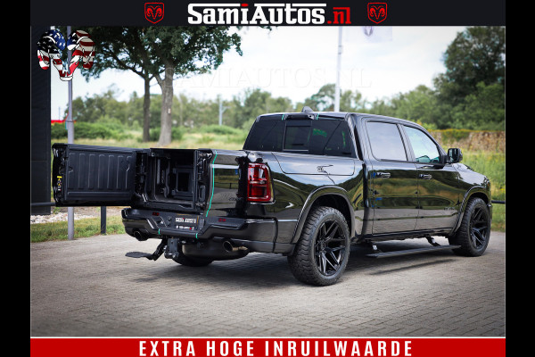 Dodge Ram 1500 Limited Night H.O 540HP 706Nm | Massage + Full Option | De Meest Luxe en Volle Pick-Up in zijn Klasse | Comfortabele Dubbele Cabine met Royale 5 Zitplaatsen | BPM vrij | Nu Leverbaar uit Voorraad | Voorraad Nr 2370 - 5411