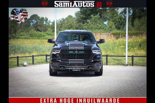 Dodge Ram 1500 Limited Night H.O 540HP 706Nm | Massage + Full Option | De Meest Luxe en Volle Pick-Up in zijn Klasse | Comfortabele Dubbele Cabine met Royale 5 Zitplaatsen | BPM vrij | Nu Leverbaar uit Voorraad | Voorraad Nr 2370 - 5411