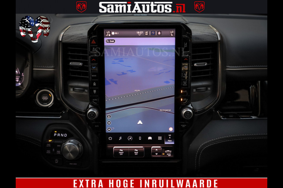 Dodge Ram 1500 Limited Night H.O 540HP 706Nm | Massage + Full Option | De Meest Luxe en Volle Pick-Up in zijn Klasse | Comfortabele Dubbele Cabine met Royale 5 Zitplaatsen | BPM vrij | Nu Leverbaar uit Voorraad | Voorraad Nr 2370 - 5411