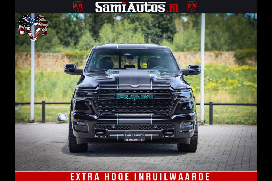 Dodge Ram 1500 Limited Night H.O 540HP 706Nm | Massage + Full Option | De Meest Luxe en Volle Pick-Up in zijn Klasse | Comfortabele Dubbele Cabine met Royale 5 Zitplaatsen | BPM vrij | Nu Leverbaar uit Voorraad | Voorraad Nr 2370 - 5411
