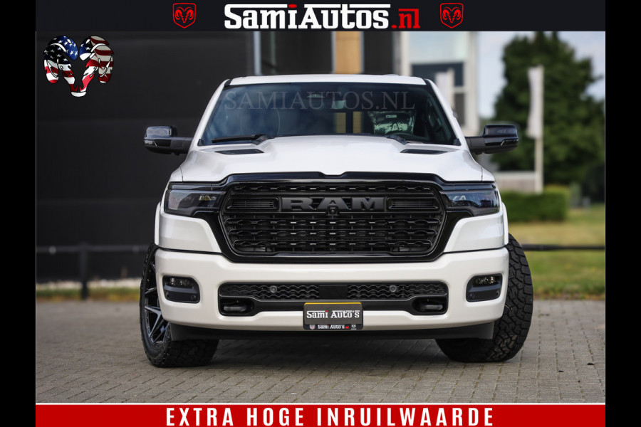 Dodge Ram 1500 1500 Limited Night High Output 540HP 706Nm | Massage + Full Option | De Meest Luxe en Volle Pick-Up in zijn Klasse | Comfortabele Dubbele Cabine met Royale 5 Zitplaatsen | BPM vrij | Nu Leverbaar uit Voorraad | Voorraad Nr 2352 - 7649