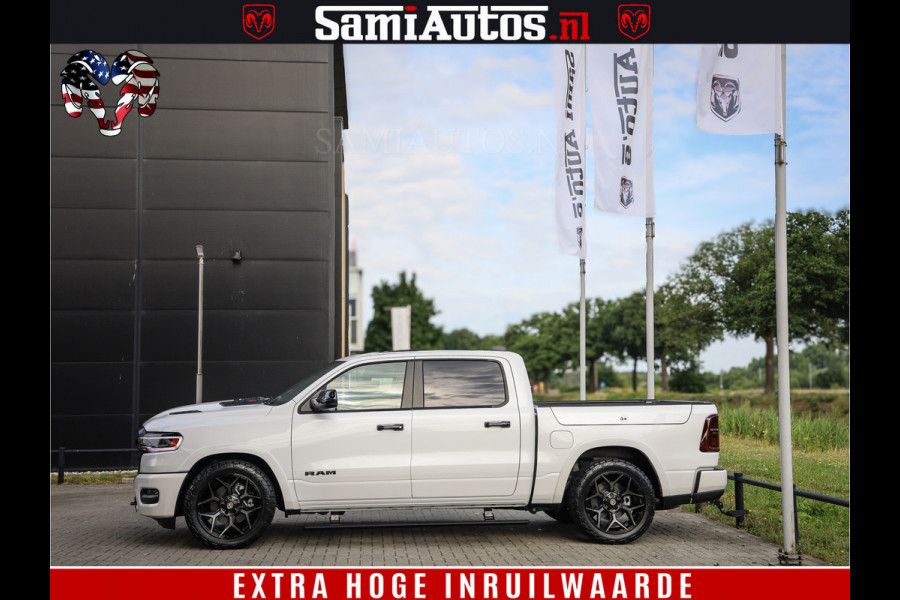 Dodge Ram 1500 1500 Limited Night High Output 540HP 706Nm | Massage + Full Option | De Meest Luxe en Volle Pick-Up in zijn Klasse | Comfortabele Dubbele Cabine met Royale 5 Zitplaatsen | BPM vrij | Nu Leverbaar uit Voorraad | Voorraad Nr 2352 - 7649