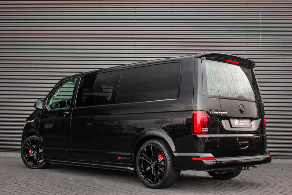 Volkswagen Transporter 2.0 TDI L2H1 30 DC BULLI 150PK DUBBEL CABINE / LEDEREN BEKLEDING / PDC / VERLAGINGSVEREN / APPLE CARPLAY /