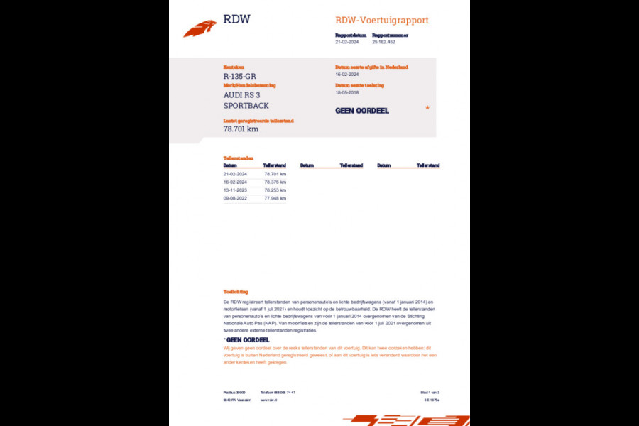 Audi A3 Sportback 2.5 TFSI RS 3 quattro*Pano*Rs-Seats*530PK*Mat Grey*VOL*