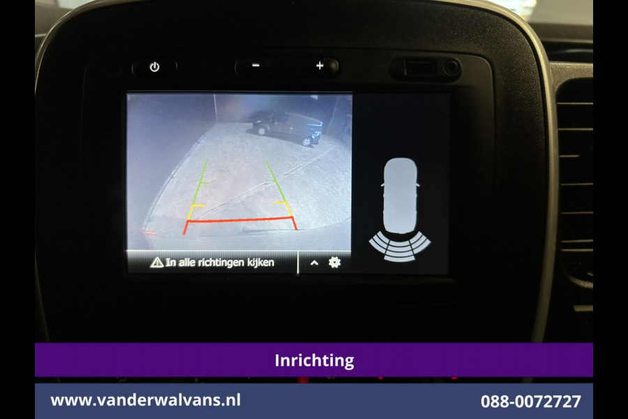 Renault Trafic 2.0 dCi 120pk L2H1 Inrichting Euro6 Airco | Omvormer | Camera | Navigatie | LED | Cruisecontrol Trekhaak, Parkeersensoren, Bijrijdersbank, Achterklep