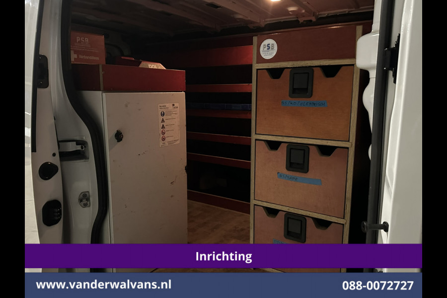 Renault Trafic 2.0 dCi 120pk L2H1 Inrichting Euro6 Airco | Omvormer | Camera | Navigatie | LED | Cruisecontrol Trekhaak, Parkeersensoren, Bijrijdersbank, Achterklep