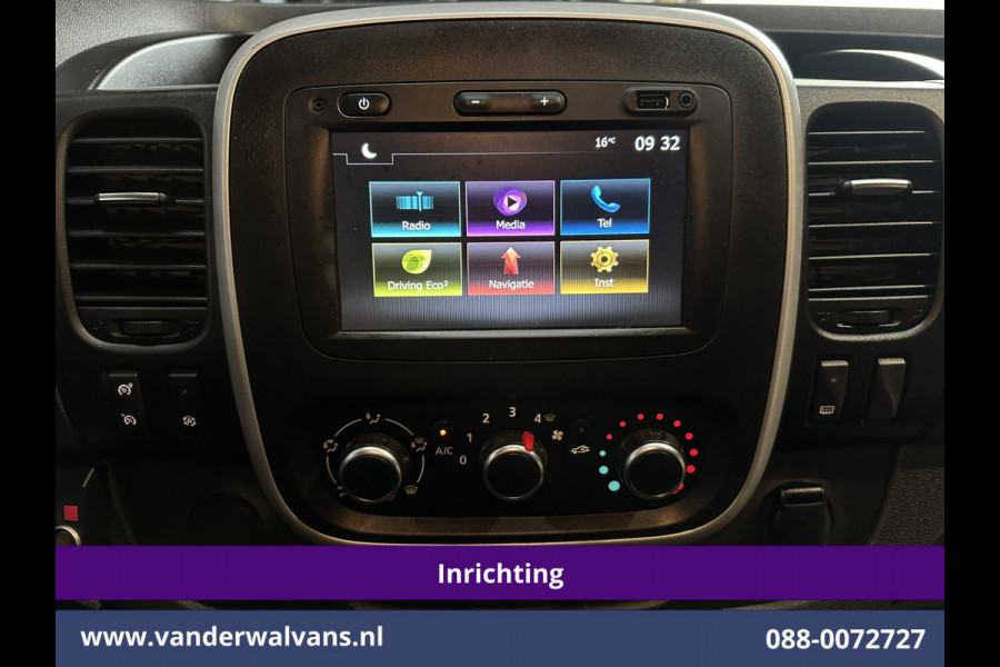Renault Trafic 2.0 dCi 120pk L2H1 Inrichting Euro6 Airco | Omvormer | Camera | Navigatie | LED | Cruisecontrol Trekhaak, Parkeersensoren, Bijrijdersbank, Achterklep