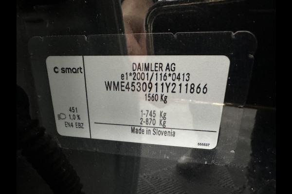 Smart Forfour EQ Comfort 18 kWh {SOH-91%} Aut. *PANO | AIRCO | COMFORT-SEATS | CRUISE | PDC | 15''ALU*