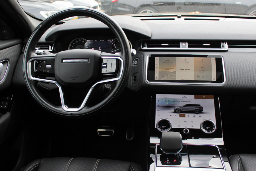 Land Rover Range Rover Velar 2.0 P250 Turbo AWD R-Dynamic SE / Panoramadak / Camera / Leder / Keyless / 21'' / Apple CarPlay / Stuur+Stoelverwarming / DAB / Dodehoek / Cruise Control