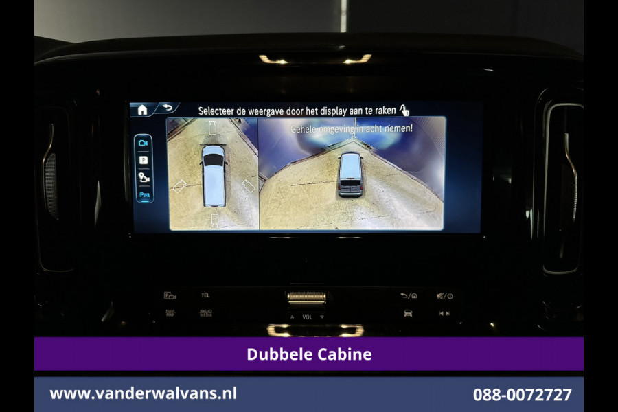 Mercedes-Benz Vito 116 CDI 164pk 9G-Tronic Automaat L2H1 Dubbele Cabine Fabrieksgarantie Euro6 Airco | 2x zijdeur | 5-Zits | 360 graden Camera | Na LED, LM velgen, 2500kg Trekhaak, Adaptieve Cruisecontrol, Parkeersensoren, Isofix, MBUX