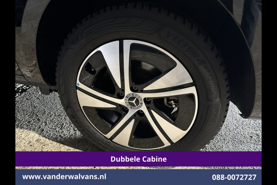 Mercedes-Benz Vito 116 CDI 164pk 9G-Tronic Automaat L2H1 Dubbele Cabine Fabrieksgarantie Euro6 Airco | 2x zijdeur | 5-Zits | 360 graden Camera | Na LED, LM velgen, 2500kg Trekhaak, Adaptieve Cruisecontrol, Parkeersensoren, Isofix, MBUX