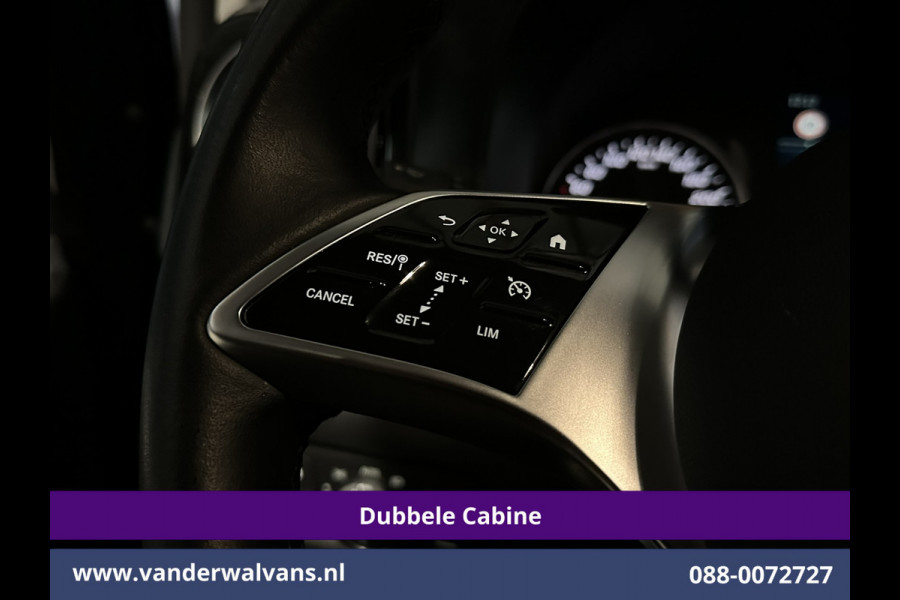 Mercedes-Benz Vito 116 CDI 164pk 9G-Tronic Automaat L2H1 Dubbele Cabine Fabrieksgarantie Euro6 Airco | 2x zijdeur | 5-Zits | 360 graden Camera | Na LED, LM velgen, 2500kg Trekhaak, Adaptieve Cruisecontrol, Parkeersensoren, Isofix, MBUX