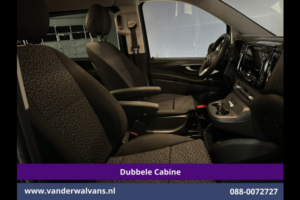 Mercedes-Benz Vito 116 CDI 164pk 9G-Tronic Automaat L2H1 Dubbele Cabine Fabrieksgarantie Euro6 Airco | 2x zijdeur | 5-Zits | 360 graden Camera | Na LED, LM velgen, 2500kg Trekhaak, Adaptieve Cruisecontrol, Parkeersensoren, Isofix, MBUX