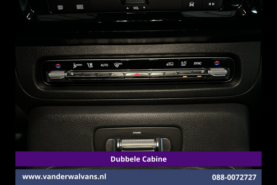 Mercedes-Benz Vito 116 CDI 164pk 9G-Tronic Automaat L2H1 Dubbele Cabine Fabrieksgarantie Euro6 Airco | 2x zijdeur | 5-Zits | 360 graden Camera | Na LED, LM velgen, 2500kg Trekhaak, Adaptieve Cruisecontrol, Parkeersensoren, Isofix, MBUX