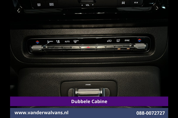 Mercedes-Benz Vito 116 CDI 164pk 9G-Tronic Automaat L2H1 Dubbele Cabine Fabrieksgarantie Euro6 Airco | 2x zijdeur | 5-Zits | 360 graden Camera | Na LED, LM velgen, 2500kg Trekhaak, Adaptieve Cruisecontrol, Parkeersensoren, Isofix, MBUX