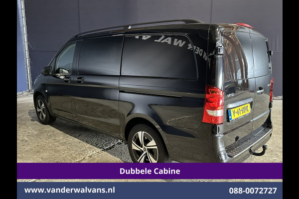 Mercedes-Benz Vito 116 CDI 164pk 9G-Tronic Automaat L2H1 Dubbele Cabine Fabrieksgarantie Euro6 Airco | 2x zijdeur | 5-Zits | 360 graden Camera | Na LED, LM velgen, 2500kg Trekhaak, Adaptieve Cruisecontrol, Parkeersensoren, Isofix, MBUX