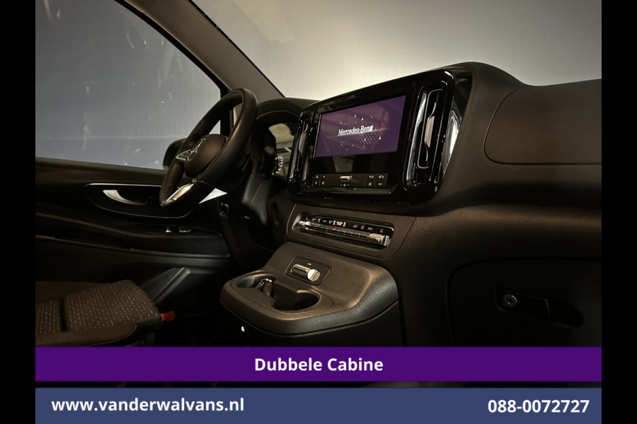 Mercedes-Benz Vito 116 CDI 164pk 9G-Tronic Automaat L2H1 Dubbele Cabine Fabrieksgarantie Euro6 Airco | 2x zijdeur | 5-Zits | 360 graden Camera | Na LED, LM velgen, 2500kg Trekhaak, Adaptieve Cruisecontrol, Parkeersensoren, Isofix, MBUX