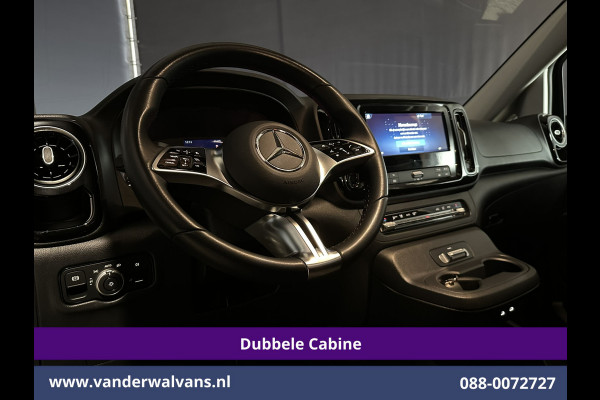 Mercedes-Benz Vito 116 CDI 164pk 9G-Tronic Automaat L2H1 Dubbele Cabine Fabrieksgarantie Euro6 Airco | 2x zijdeur | 5-Zits | 360 graden Camera | Na LED, LM velgen, 2500kg Trekhaak, Adaptieve Cruisecontrol, Parkeersensoren, Isofix, MBUX