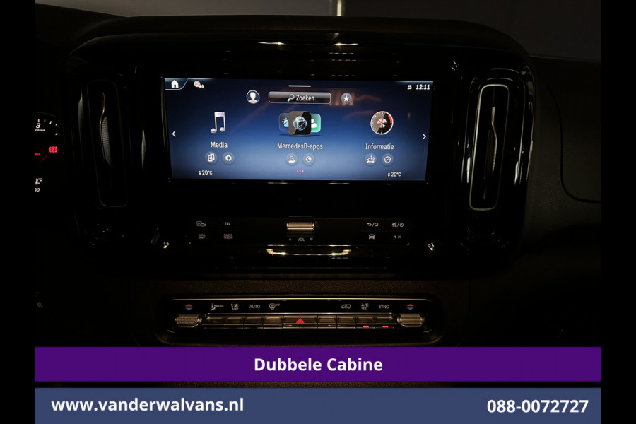Mercedes-Benz Vito 116 CDI 164pk 9G-Tronic Automaat L2H1 Dubbele Cabine Fabrieksgarantie Euro6 Airco | 2x zijdeur | 5-Zits | 360 graden Camera | Na LED, LM velgen, 2500kg Trekhaak, Adaptieve Cruisecontrol, Parkeersensoren, Isofix, MBUX