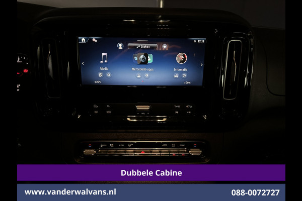 Mercedes-Benz Vito 116 CDI 164pk 9G-Tronic Automaat L2H1 Dubbele Cabine Fabrieksgarantie Euro6 Airco | 2x zijdeur | 5-Zits | 360 graden Camera | Na LED, LM velgen, 2500kg Trekhaak, Adaptieve Cruisecontrol, Parkeersensoren, Isofix, MBUX