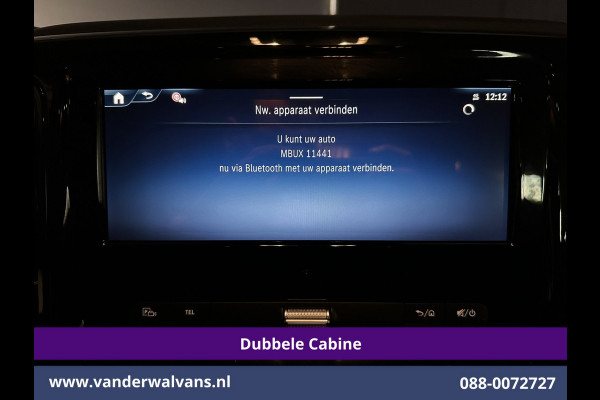Mercedes-Benz Vito 116 CDI 164pk 9G-Tronic Automaat L2H1 Dubbele Cabine Fabrieksgarantie Euro6 Airco | 2x zijdeur | 5-Zits | 360 graden Camera | Na LED, LM velgen, 2500kg Trekhaak, Adaptieve Cruisecontrol, Parkeersensoren, Isofix, MBUX