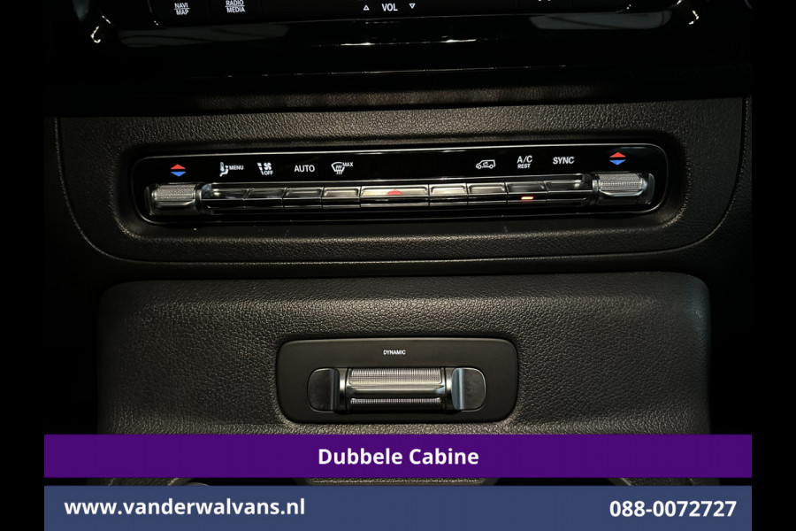 Mercedes-Benz Vito 116 CDI 164pk 9G-Tronic Automaat L2H1 Dubbele Cabine Fabrieksgarantie Euro6 Airco | 2x zijdeur | 5-Zits | 360 graden Camera LED, LM velgen, 2500kg Trekhaak, Adaptieve Cruisecontrol, Parkeersensoren, Isofix, MBUX