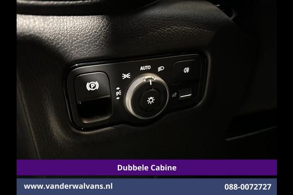 Mercedes-Benz Vito 116 CDI 164pk 9G-Tronic Automaat L2H1 Dubbele Cabine Fabrieksgarantie Euro6 Airco | 2x zijdeur | 5-Zits | 360 graden Camera LED, LM velgen, 2500kg Trekhaak, Adaptieve Cruisecontrol, Parkeersensoren, Isofix, MBUX