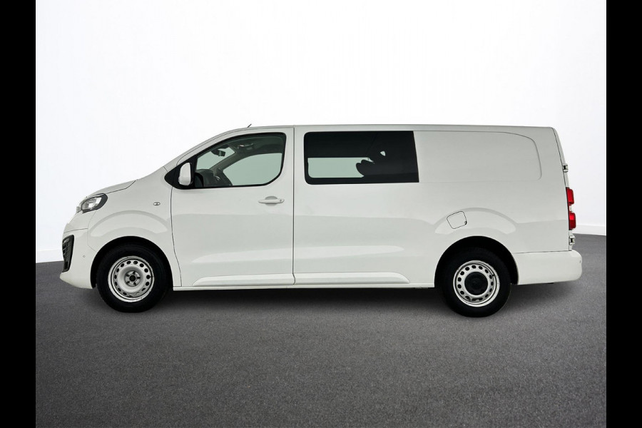 Peugeot Expert Long Dubbele Cabine Asphalt L3 2.0 HDi 120pk Aut-8 Airco Navi Carplay Cruise Control Trekhaak Lang Luxe Dubbele Cabine