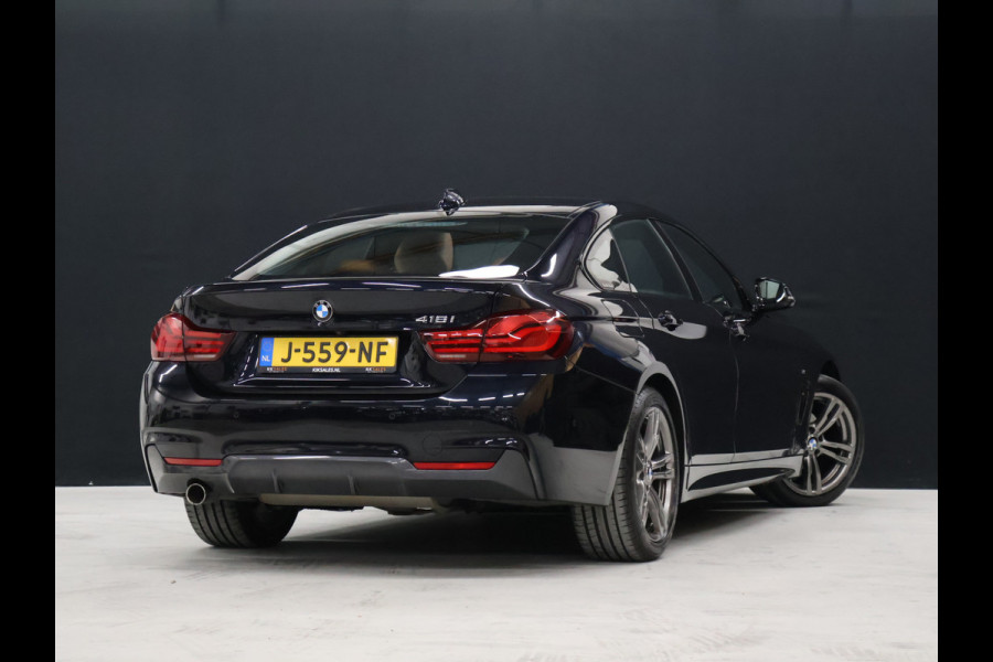 BMW 4 Serie Gran Coupé 418i M Sport [M-PAKKET, SCHUIFKANTELDAK, ELEKTRISCHE STOELEN, CAMERA, PDC 360, STOELVERWARMING, HUD, BLUETOOTH TELEFOON, NIEUWSTAAT]