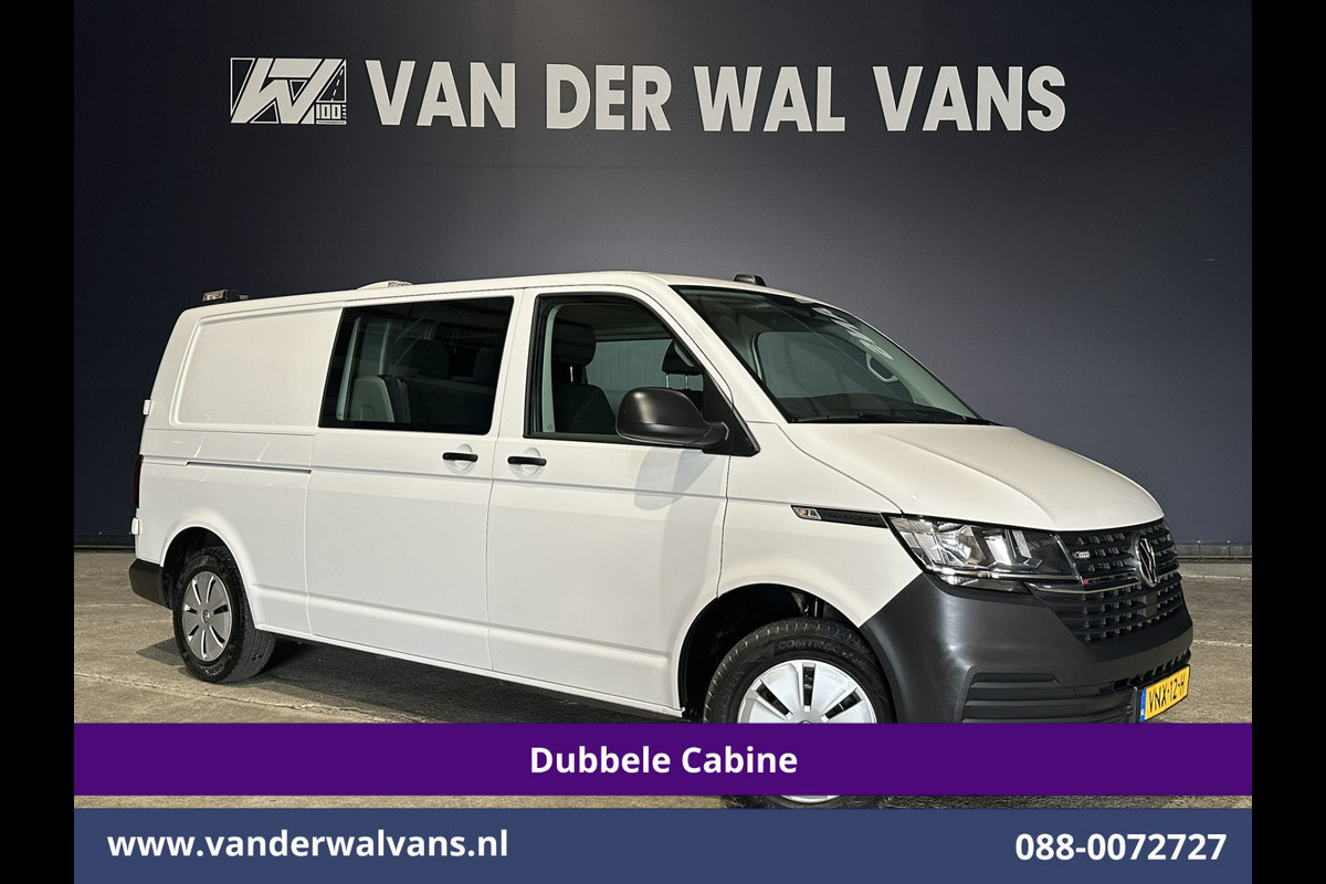 Volkswagen Transporter 2.0 TDI 150pk Automaat L2H1 Dubbele Cabine Euro6 Airco | 5-Zits | Camera | Apple Carplay Android Auto, Cruisecontrol, 2500kg Trekhaak