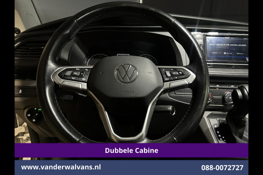 Volkswagen Transporter 2.0 TDI 150pk Automaat L2H1 Dubbele Cabine Euro6 Airco | 5-Zits | Camera | Apple Carplay Android Auto, Cruisecontrol, 2500kg Trekhaak